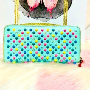 Christian Louboutin Panettone Source Multi Spike Long Wallet